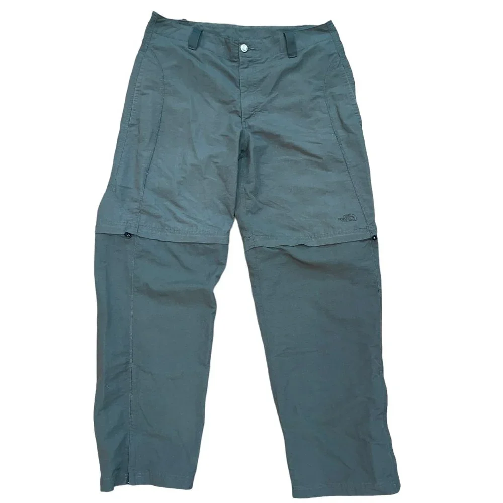 The North Face Convertible Grey Nylon Cargo Pants Size‎ 34